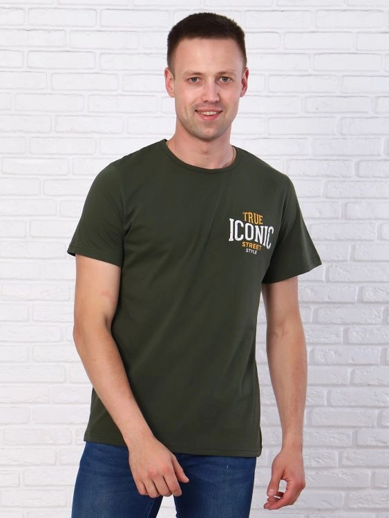 Футболка мужская 99812 (хаки)