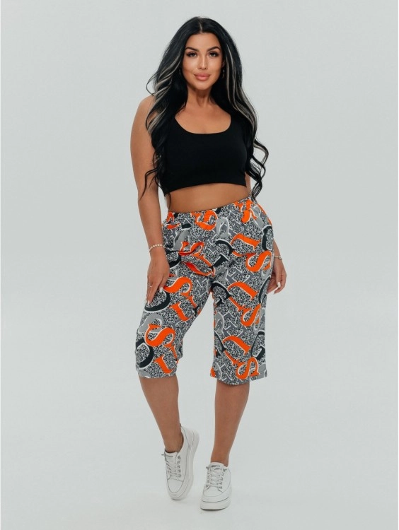 Дачница плюс бриджи женские (графит)