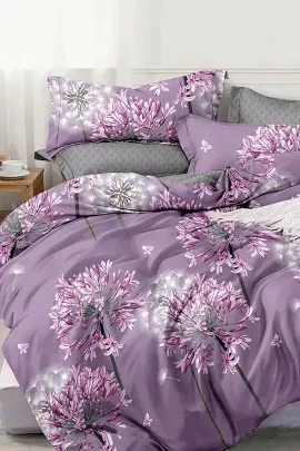 Постельное белье из поплина эксклюзив на молнии - Сиреневое утро