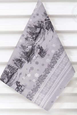 Полотенце кухонное из рогожки "Сочельник скатерть" пкр.50.70 50х70 пкр.50.70