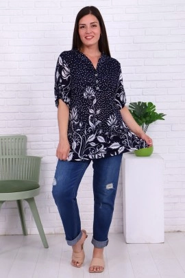 Туника 31681 синий последний размер