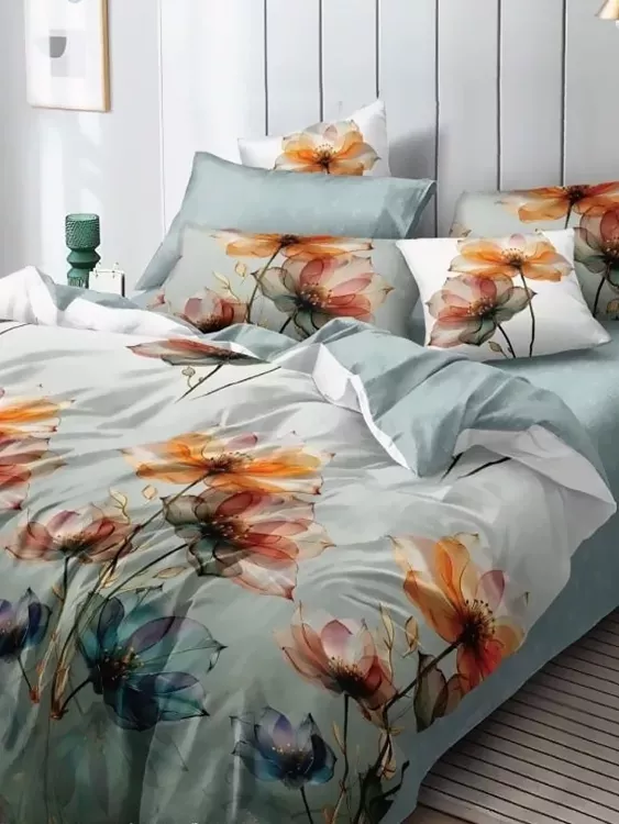 Постельное белье поплин эксклюзив на молнии - Сатурния