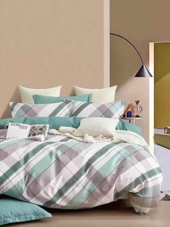 Постельное белье сатин элит на молнии - Агава