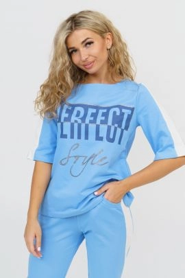Костюм женский Перфект (голубой)