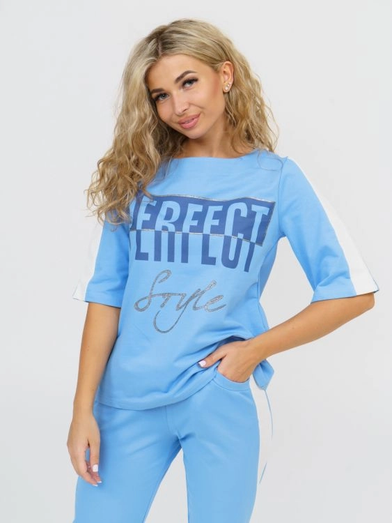 Костюм женский Перфект (голубой)