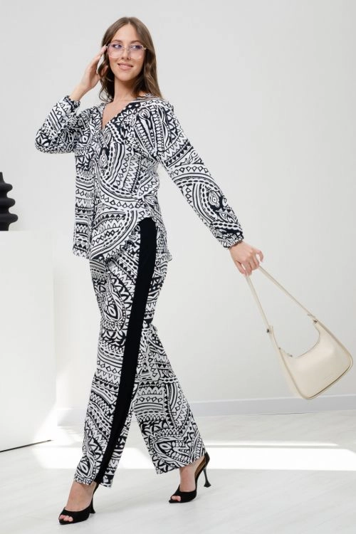 Брюки 8362 орнамент последний размер