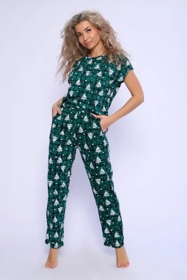 Костюм с брюками Елочка
