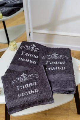 14419/4 Глава семьи полотенце махровое плотность 400 гр