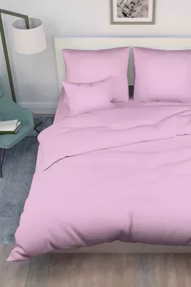 Постельное белье поплин гладкокрашенный - Розовый пион
