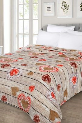 Сердцеедка плед велсофт