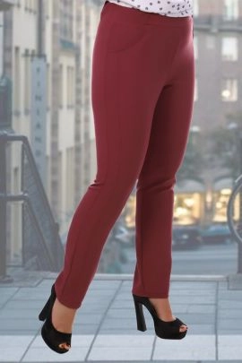 Брюки 7818 Б брусничный последний размер