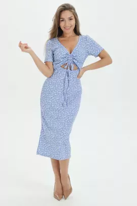 Платье 785978 голубой последний размер