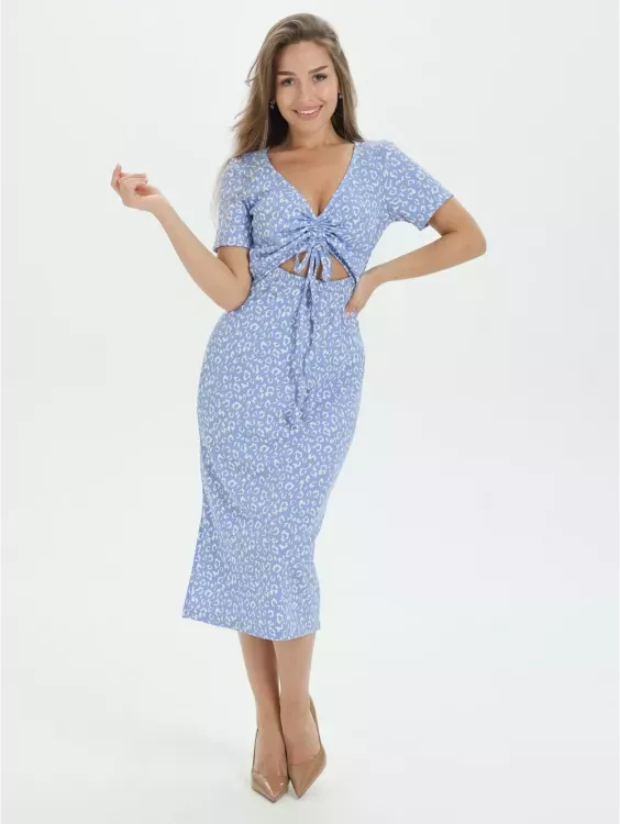 Платье 785978 голубой последний размер