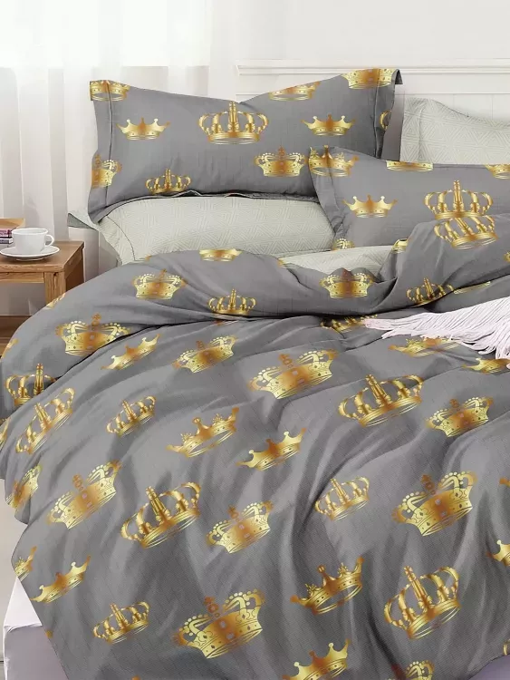 Постельное белье поплин эксклюзив на молнии - Корона