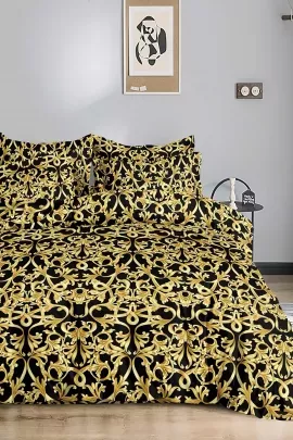 Постельное белье полисатин на молнии - Золотой вензель