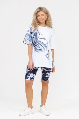 Костюм Молния (белый-черный)