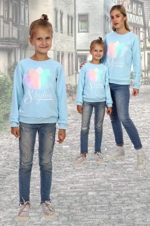 Толстовка детская Данила голубой последний размер