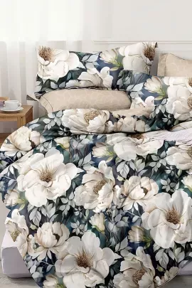 Постельное белье поплин эксклюзив - Благородный пион