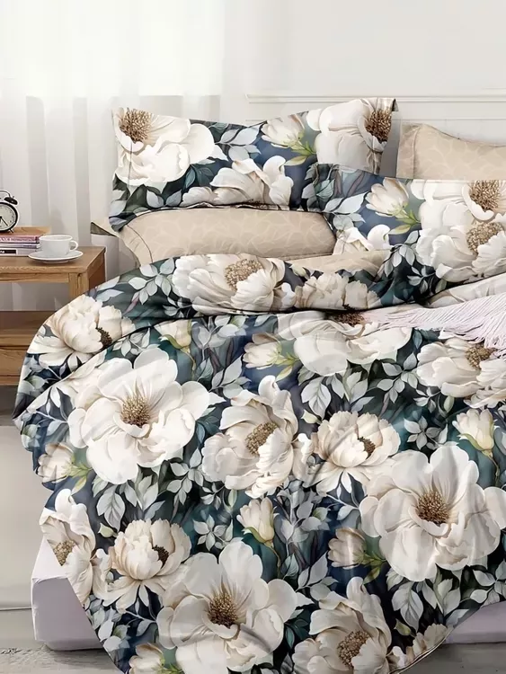 Постельное белье поплин эксклюзив - Благородный пион