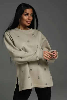 Зара свитшот женский (бежевый)