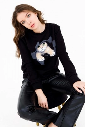 Толстовка 24356 черный последний размер