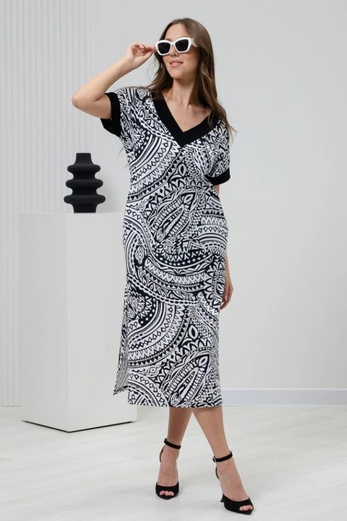 Платье 8365 орнамент последний размер