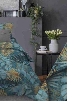 Тропики(бирюзовый) КПБ бязь