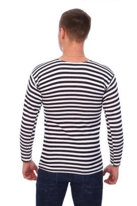 Тельняшка начес, черная полоса