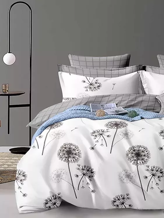 Постельное белье сатин элит на молнии - Одуванчик