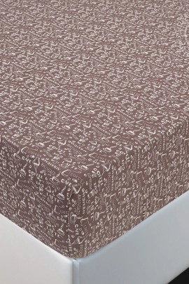 Простыня на резинке "Эспрессо темный" 256 200х200х20 256