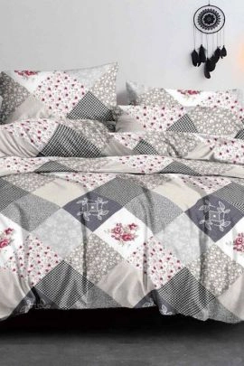 Комплект постельного белья (КПБ) Пэчворк полисатин 70*70 последний размер
