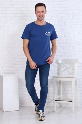 Футболка мужская 7108 (джинс)