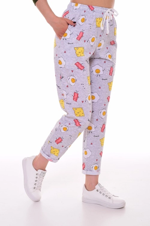 Брюки женские 8-031в (яичница), Eggs & Bacon,шт