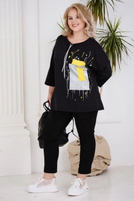 Футболка 4443 черный последний размер