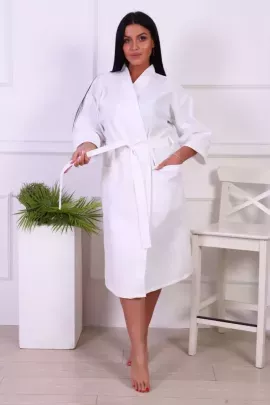Халат Кимоно ВК-225-7*7 вафельный белый последний размер