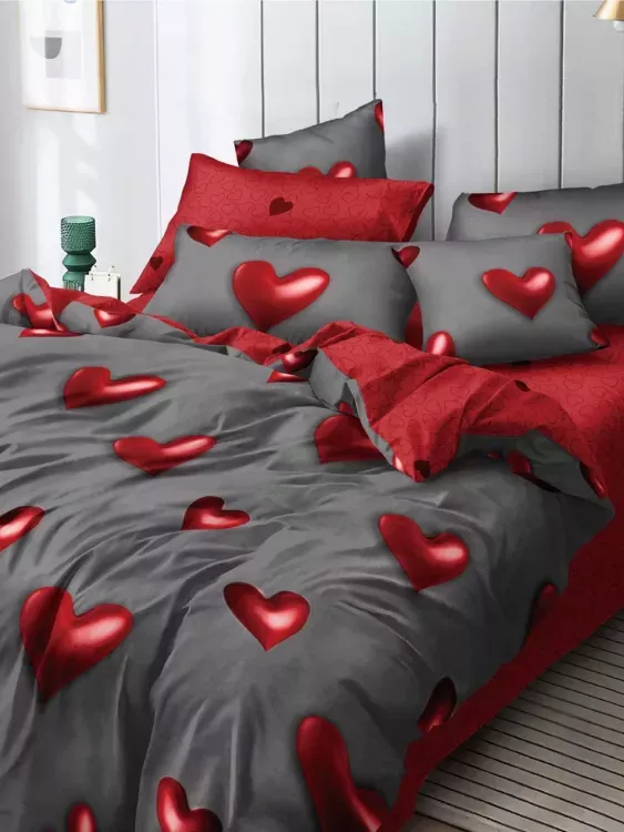 Постельное белье поплин эксклюзив на молнии - Только любовь