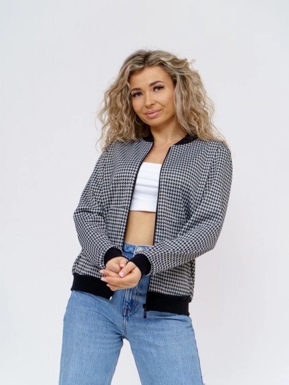 Толстовка женская Жаккард 1Т (серый)