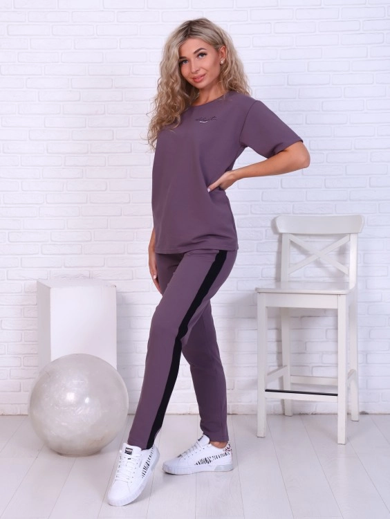 Костюм женский 5-316а (кофейно-серый)