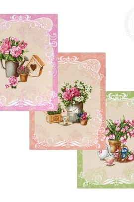 Набор полотенец из рогожки "Ля Рошель" 2Н_ПКР.45.60 45*60 2Н_ПКР.45.60