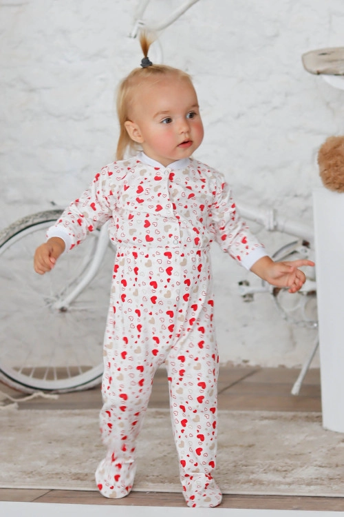 Ползунки на резинке Сердечки арт. ПЗ-01/сердечки