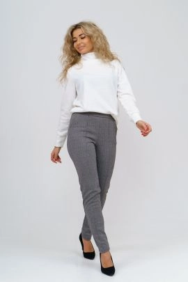 Брюки женские 05 футер жаккард (серый)
