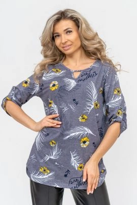 Туника 48845 серый последний размер