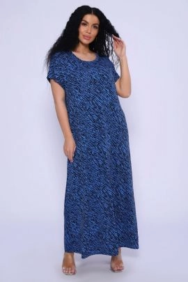 Платье 34781 голубой последний размер