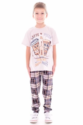 Пижама детская 7-257, Пицца