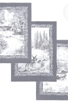 Набор полотенец из рогожки "Сочельник" 2Н_ПКР.45.60 45*60 2Н_ПКР.45.60