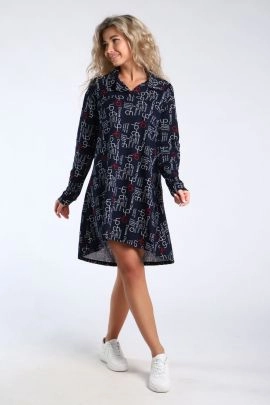 Туника 89384 темно-синий последний размер