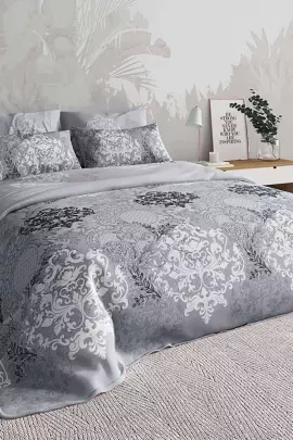 Постельное белье - Кружево серый