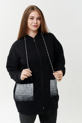 Толстовка 9161 черный последний размер