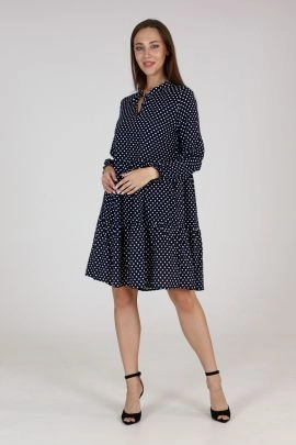 Платье 20652 темно-синий последний размер